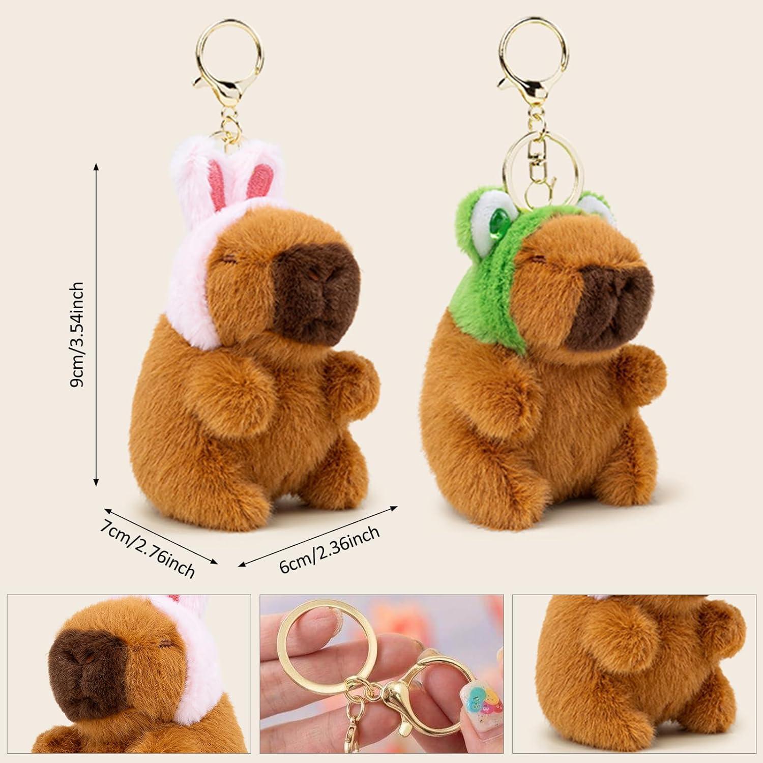 Llavero de Peluche Capibara Dexprosy - 2 Piezas 10.67cm