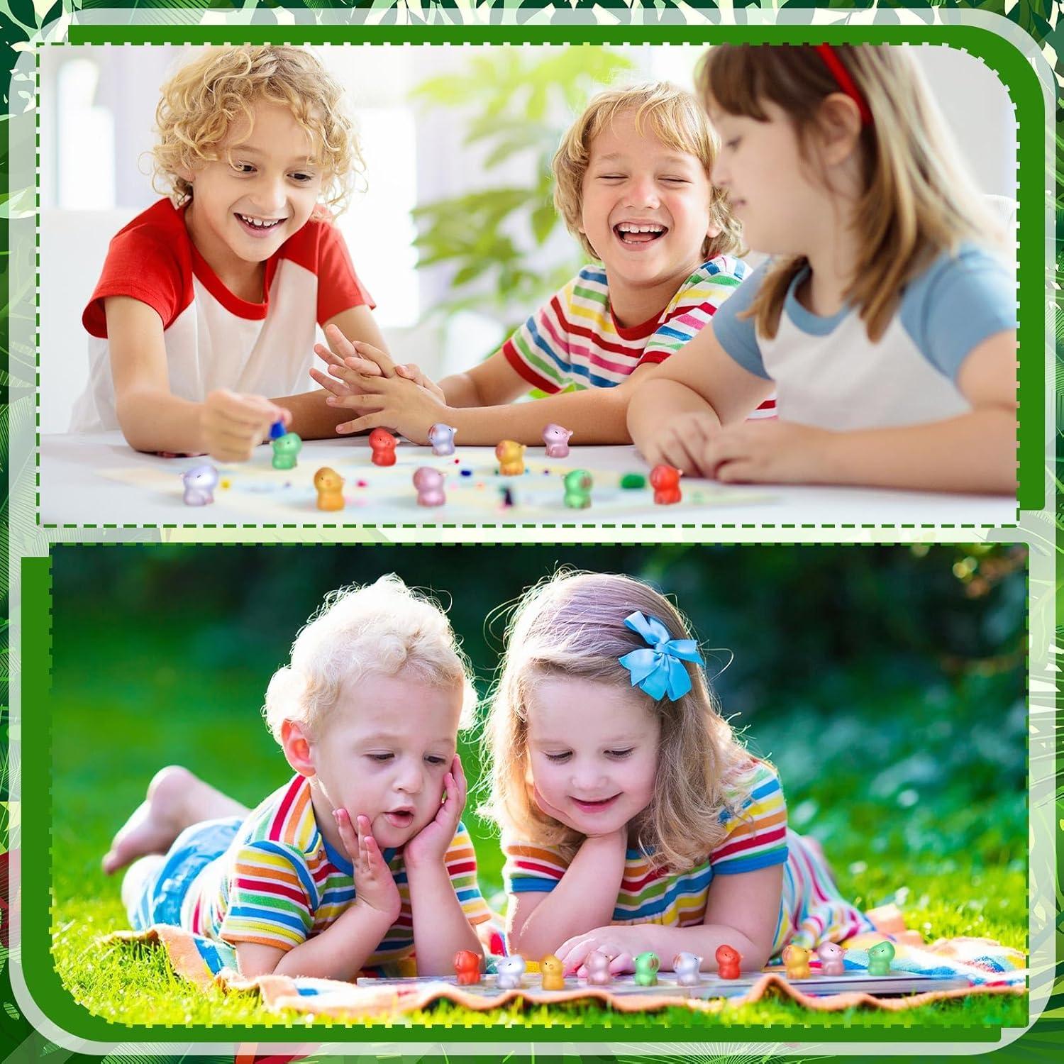 50 Figuras de Capibara Luminiscentes de Resina Multicolor