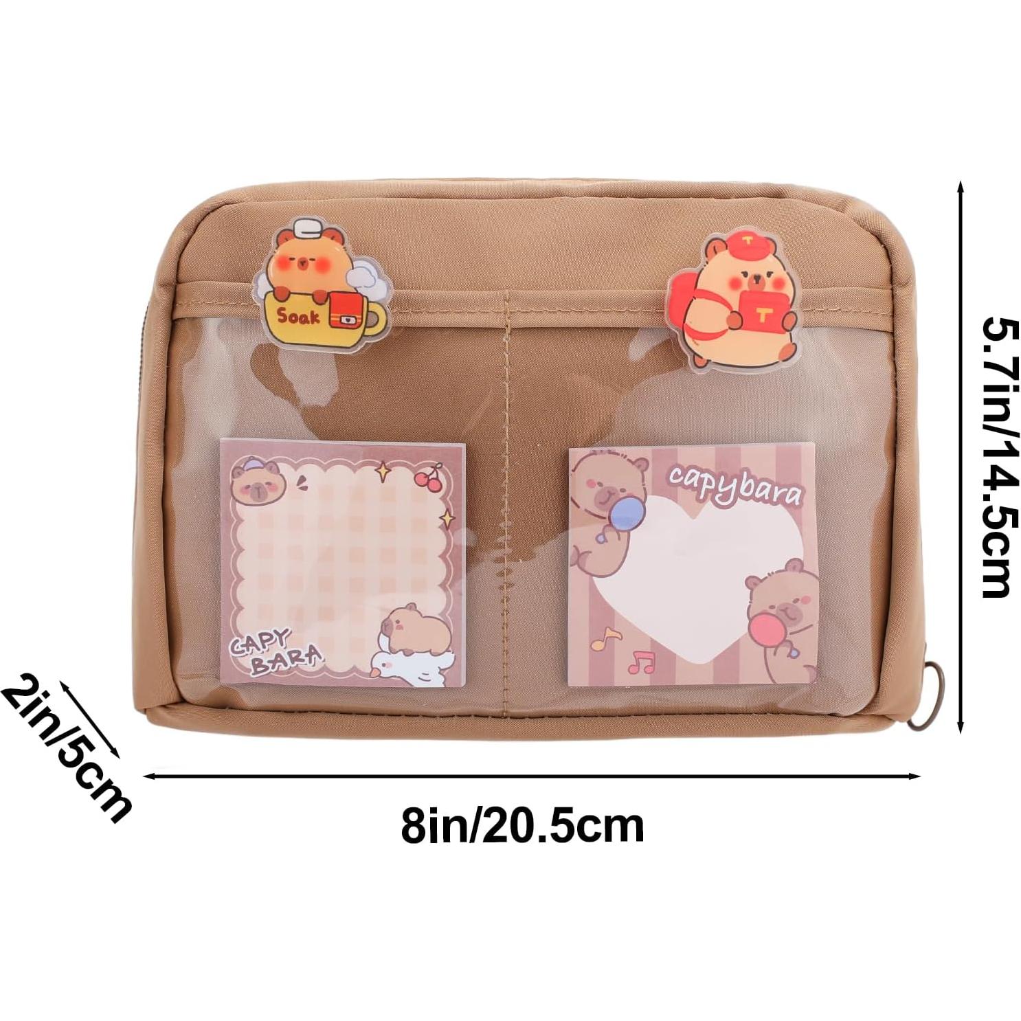 Set de Papelería Kawaii Capybara Lebaley - 8 Artículos