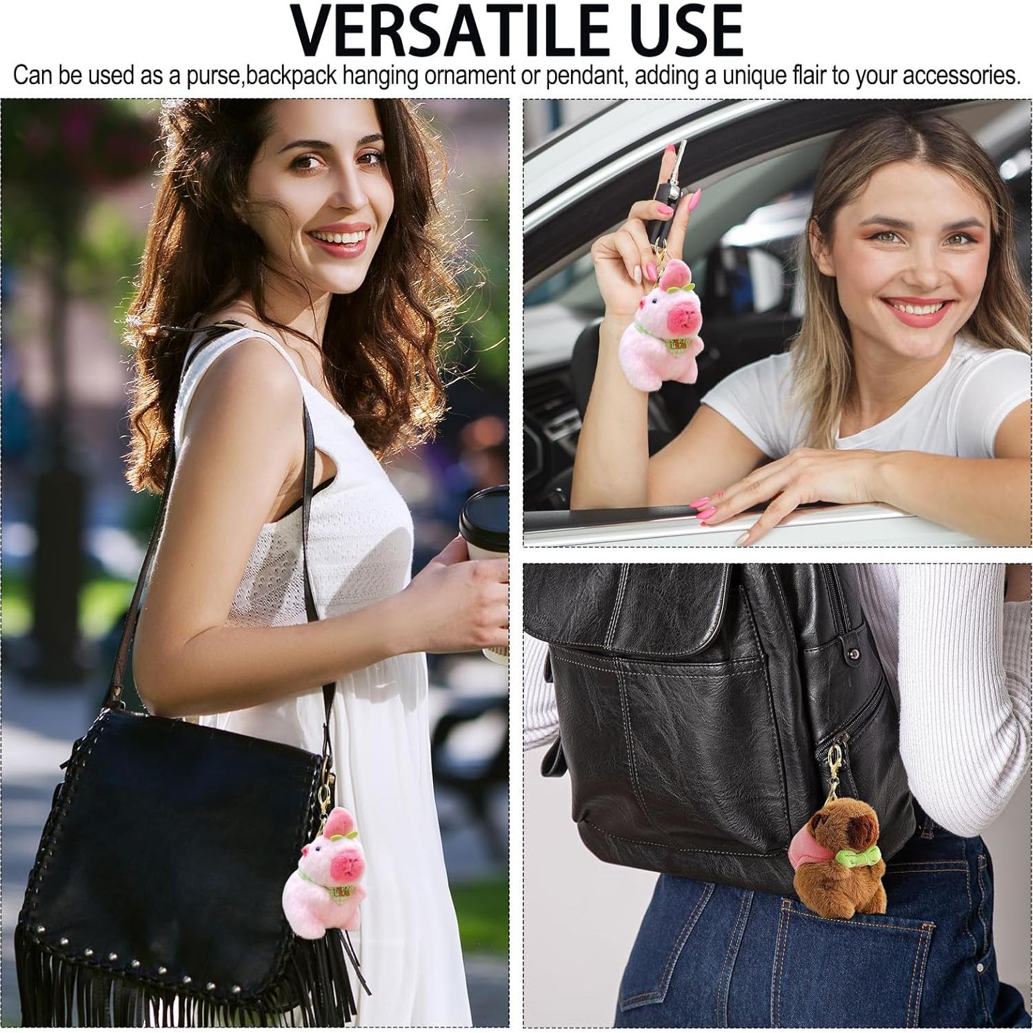 Llavero de Peluche Capibara Dexprosy - 2 Unidades Blanco