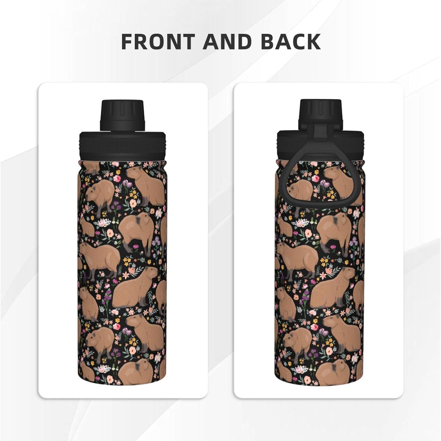 Taza de Capibara Yossyaog 1L Acero Inoxidable Aislada