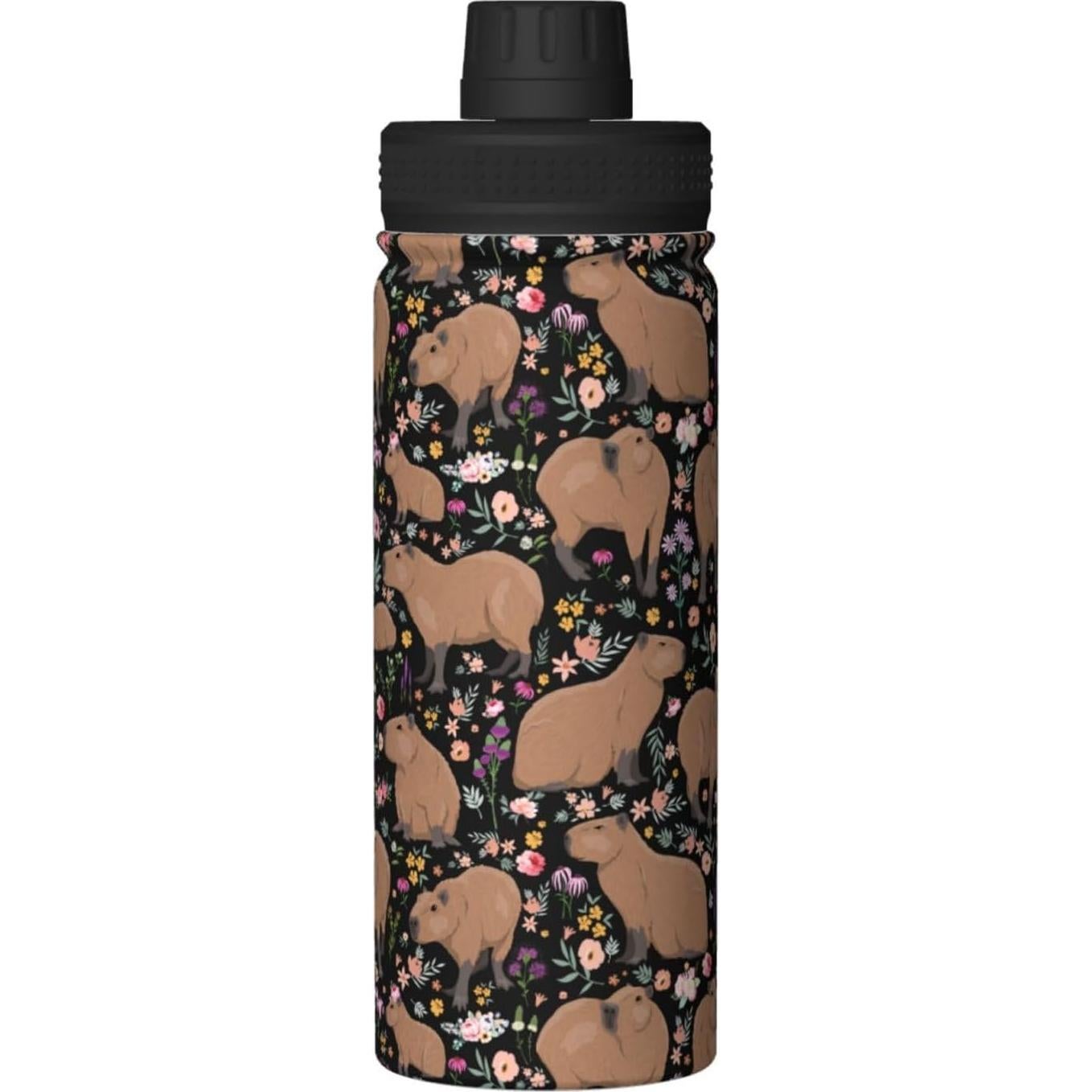 Taza de Capibara Yossyaog 1L Acero Inoxidable Aislada