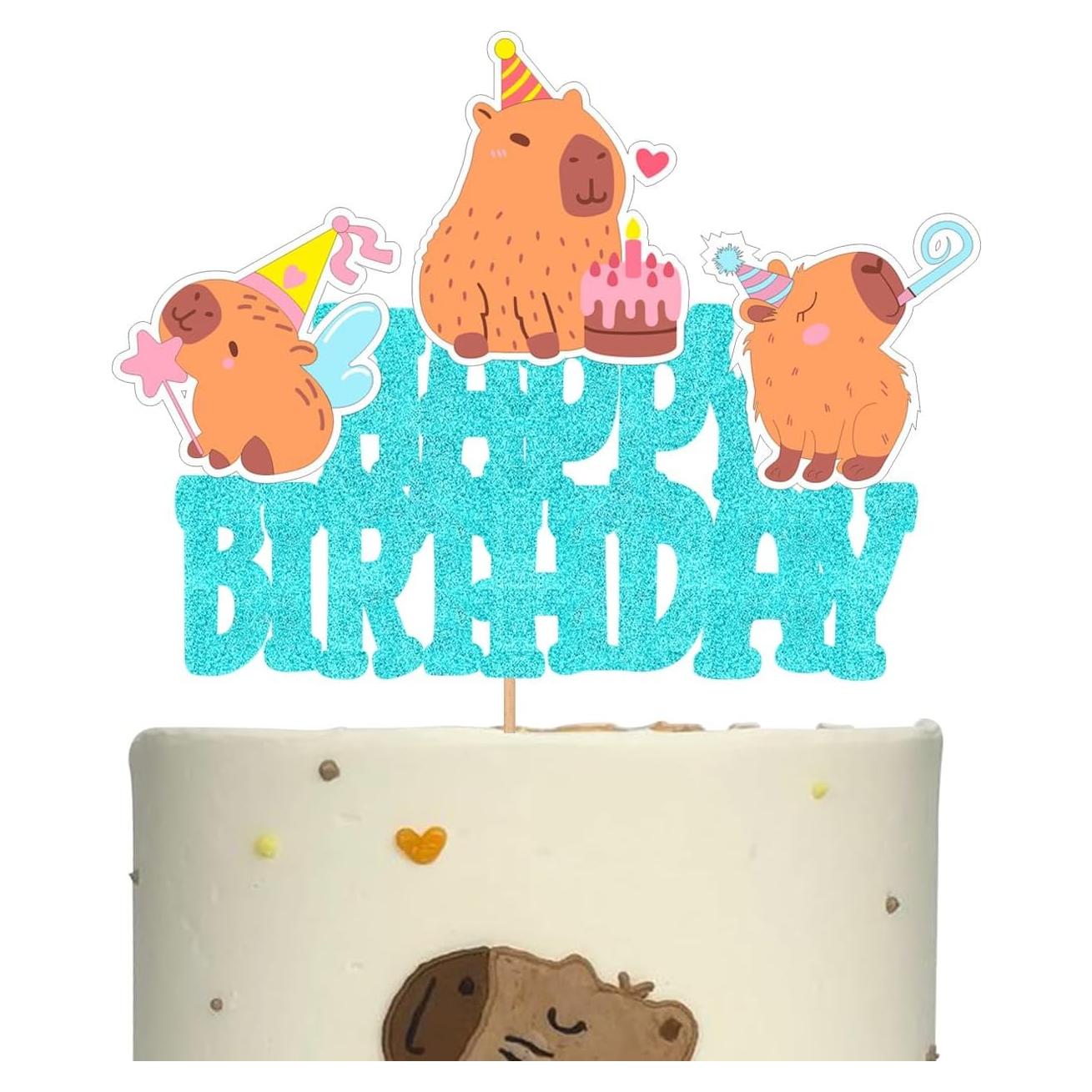 Adornos de Pastel Capibara WishFirst 16x12 cm Decoraciones Fiesta