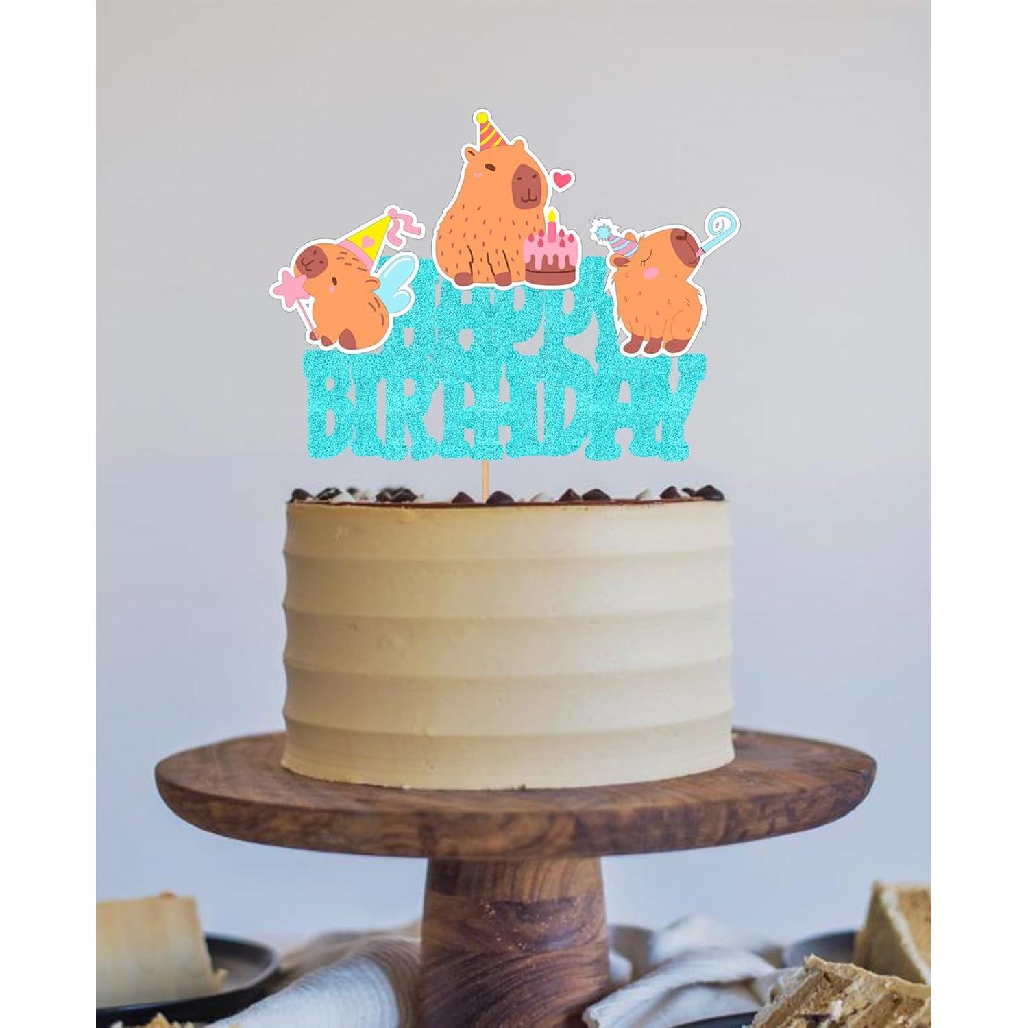 Adornos de Pastel Capibara WishFirst 16x12 cm Decoraciones Fiesta