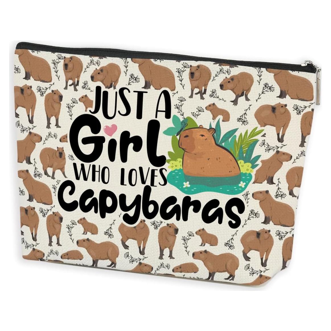 Bolsa de Maquillaje Capibara Azteoiz 24.6x17.8cm Impermeable