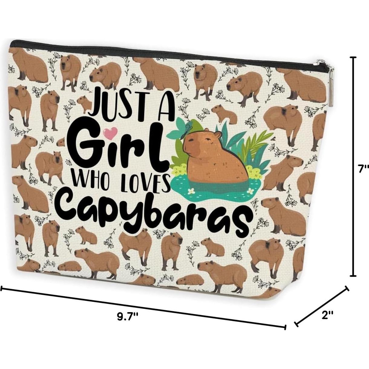 Bolsa de Maquillaje Capibara Azteoiz 24.6x17.8cm Impermeable