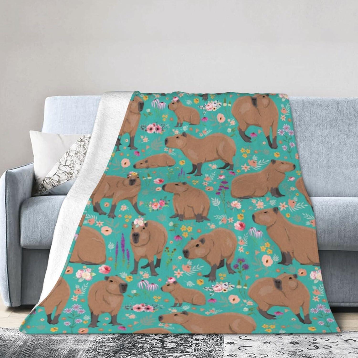 Manta de peluche Vasietrng capibara 127x102cm suave