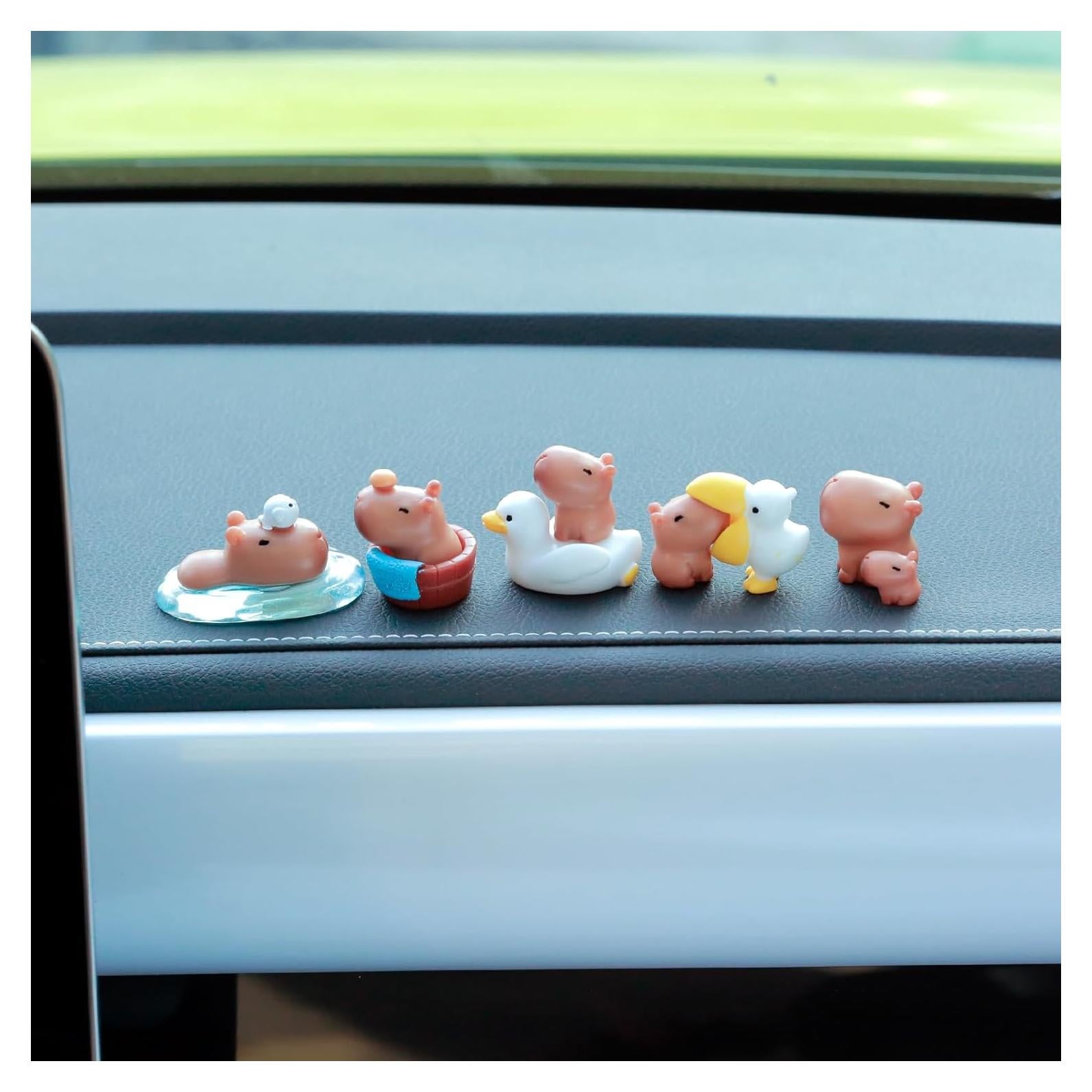 Figuras Mini Capibara YGMONER - Juego de 9 Piezas Decorativas