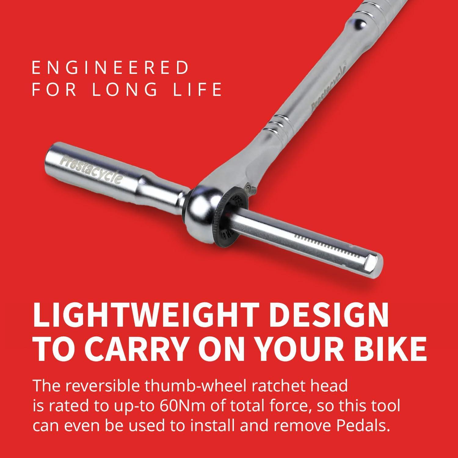 Herramienta Ratchet Prestacycle T-Handle 60Nm Compacta