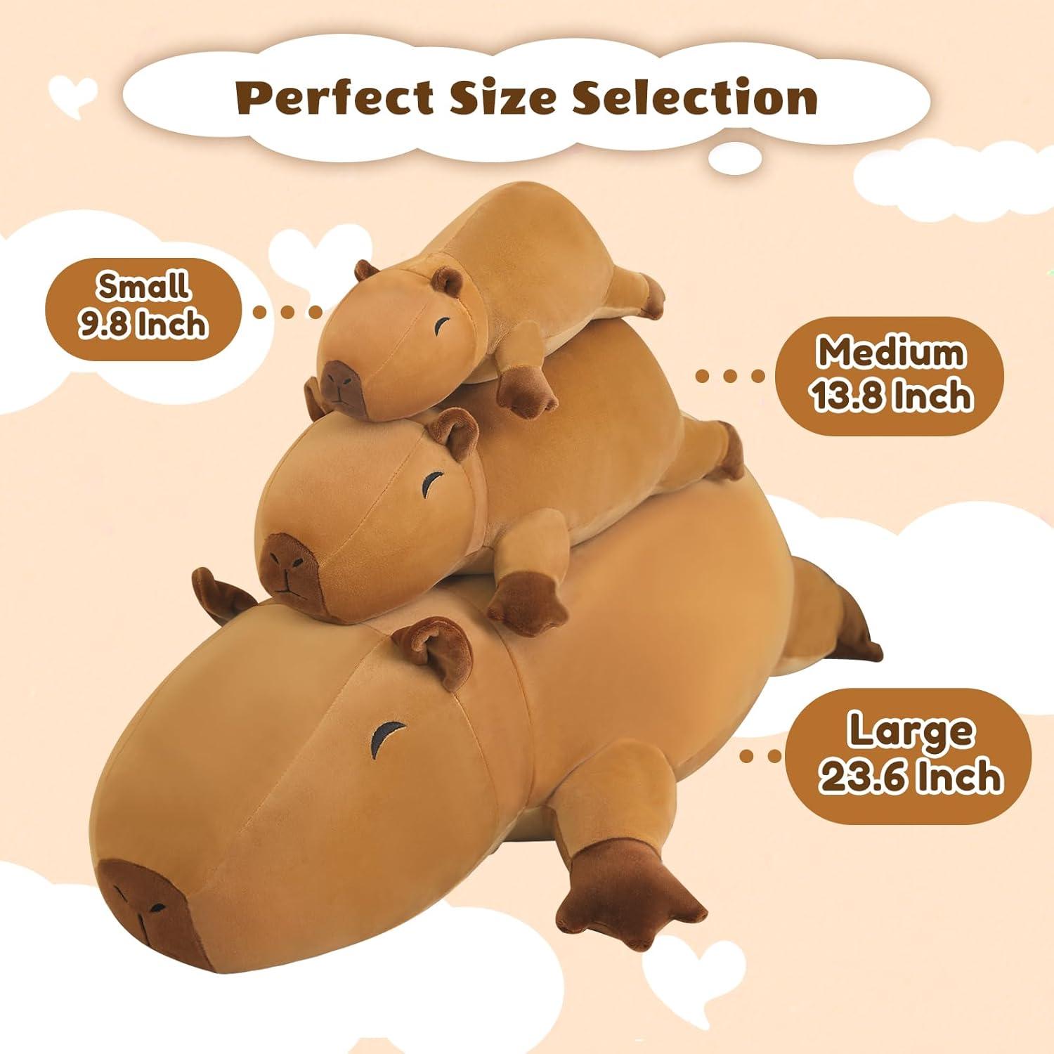 Peluche Capibara Pesado Finebee 25 cm 0.36 kg Suave