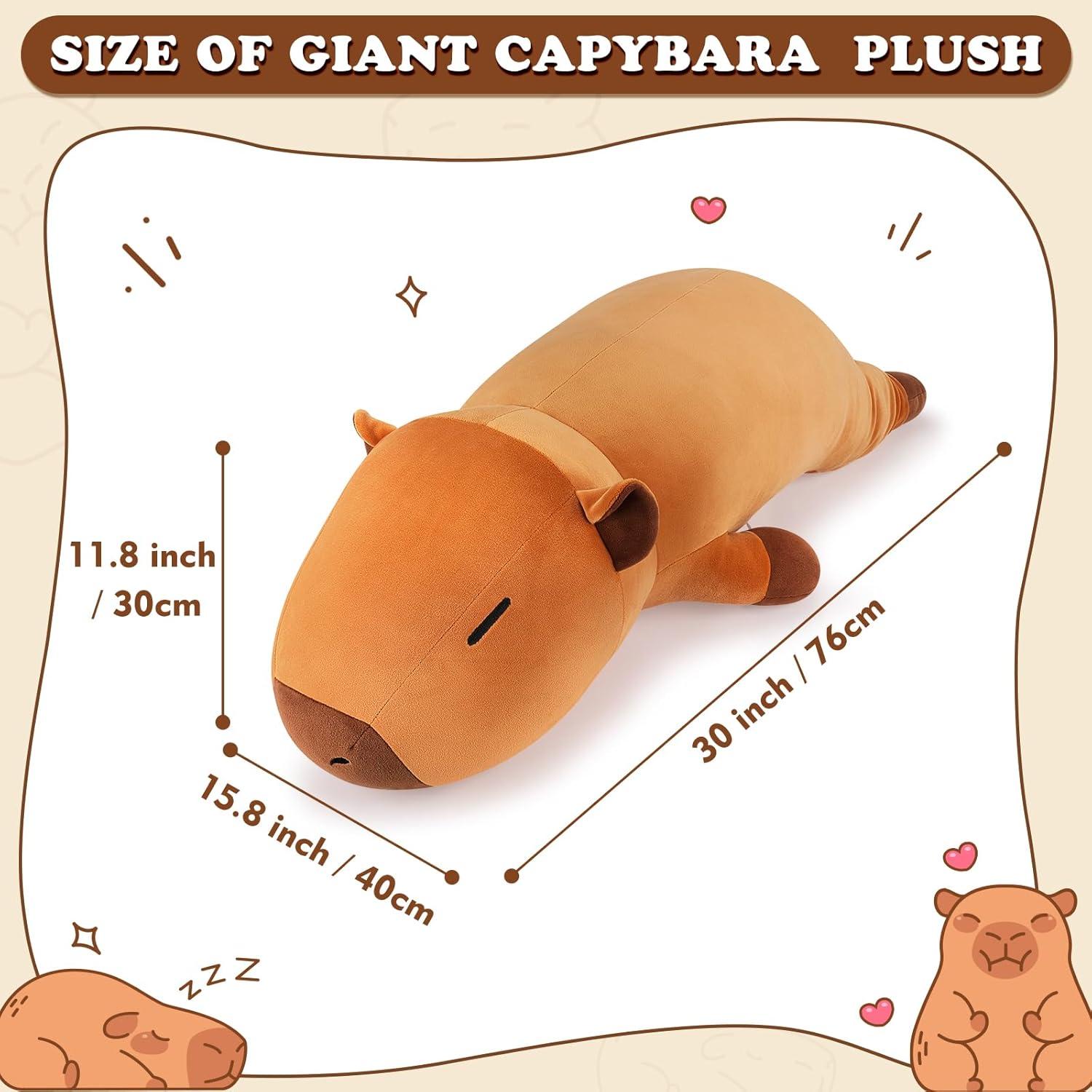 Peluche de Capibara Gigante 76.2 cm - Comienzo Auspicioso
