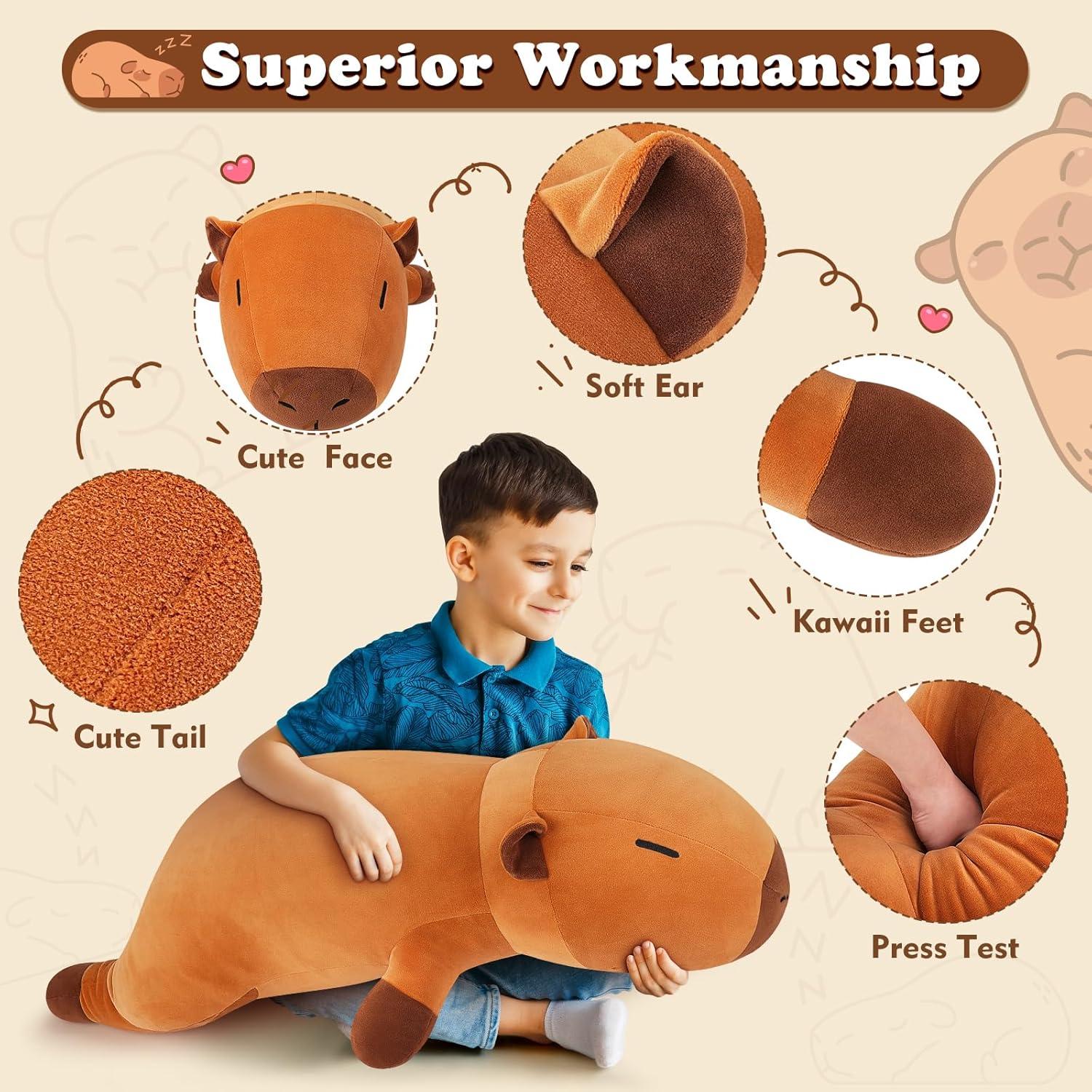 Peluche de Capibara Gigante 76.2 cm - Comienzo Auspicioso