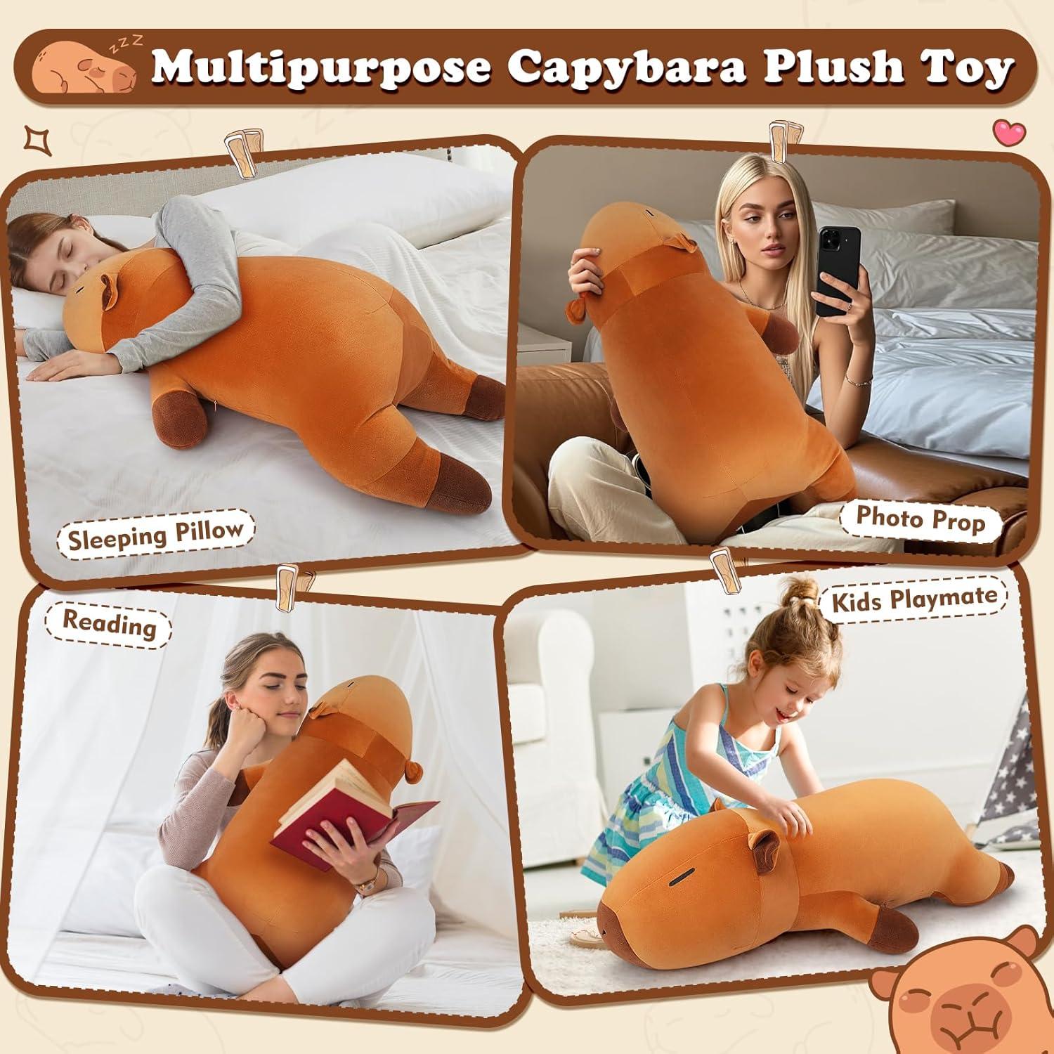 Peluche de Capibara Gigante 76.2 cm - Comienzo Auspicioso