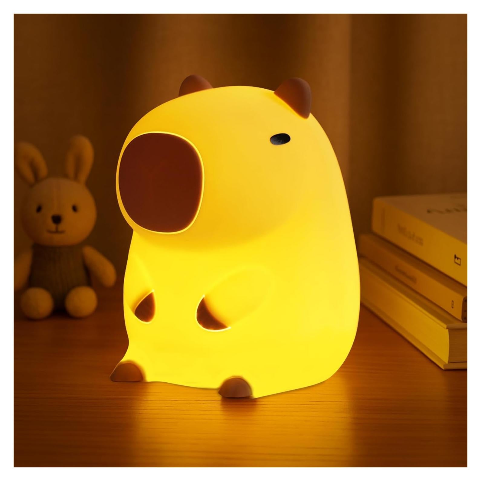 Luz Nocturna Capibara Hinittey Recargable 1200mA con Temporizador