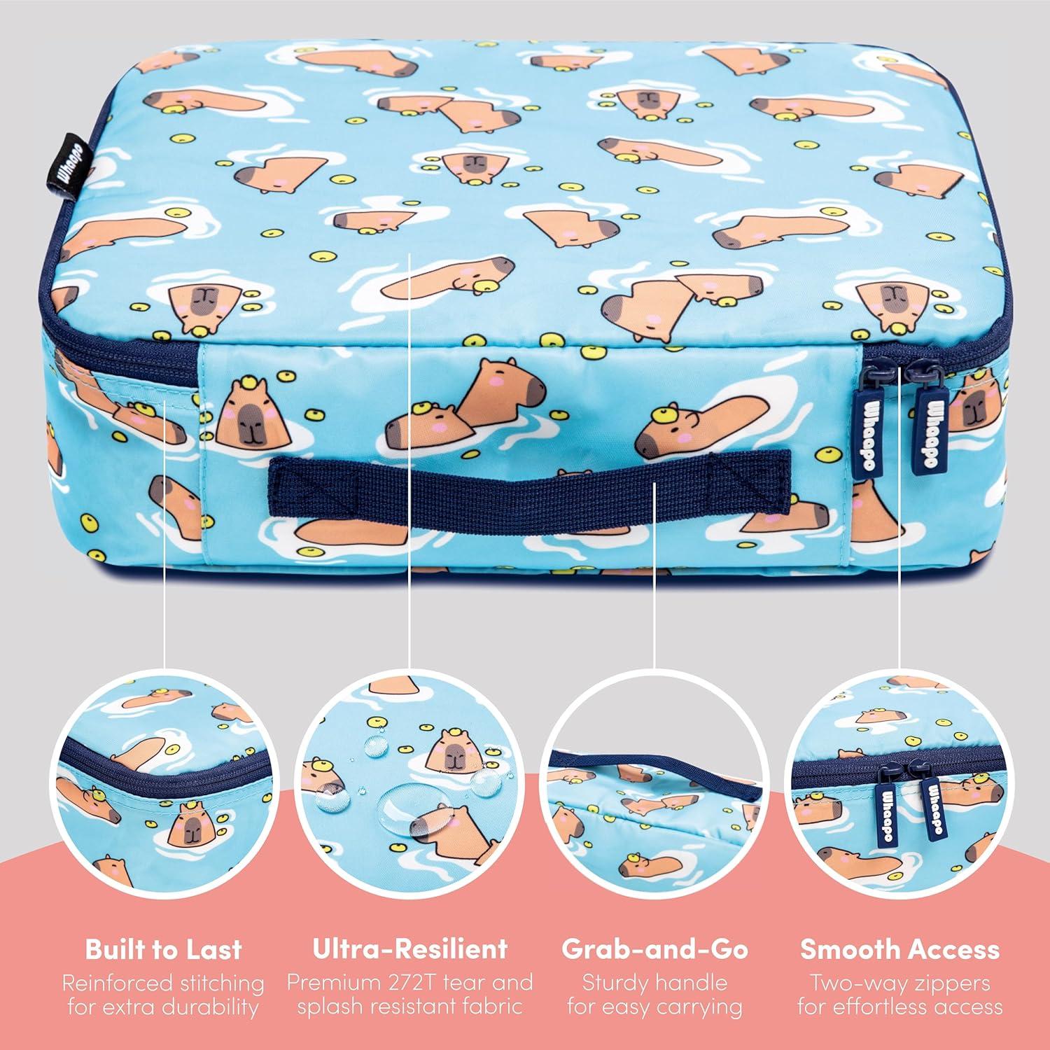 Set de 4 Cubos de Embalaje Whaapo Capibara - Organizador de Viaje