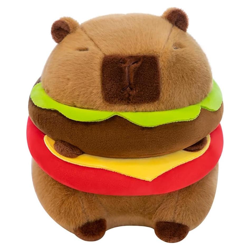 Juguete de peluche capibara Wgxzyq hamburguesa 22.86 cm