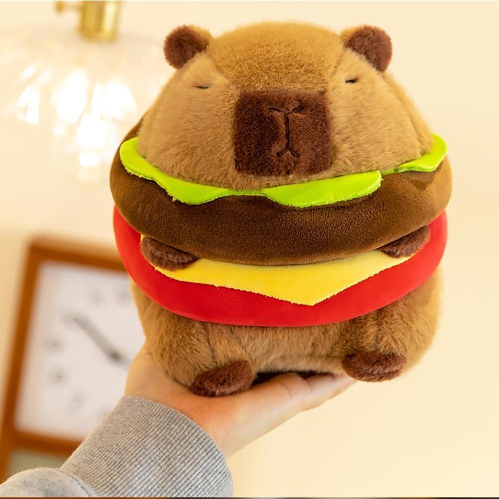 Juguete de peluche capibara Wgxzyq hamburguesa 22.86 cm