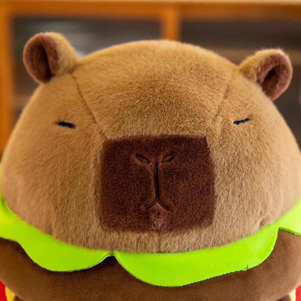 Juguete de peluche capibara Wgxzyq hamburguesa 22.86 cm