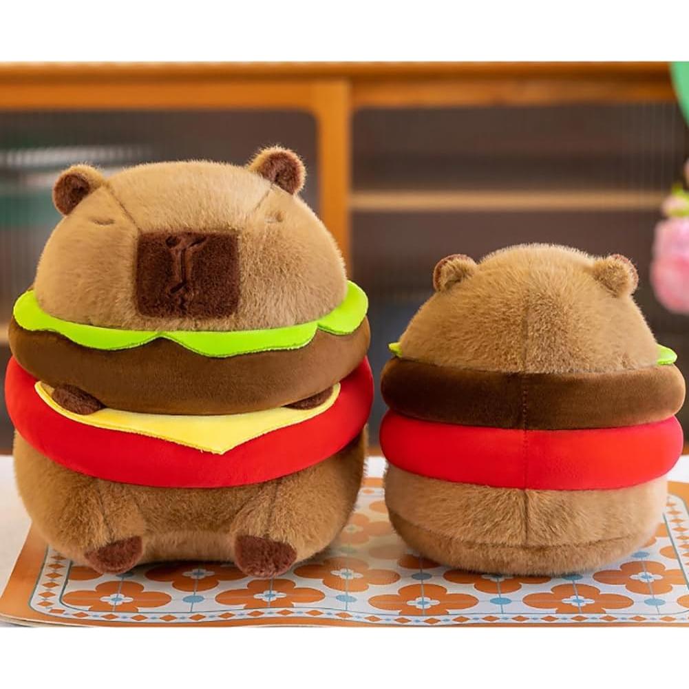 Juguete de peluche capibara Wgxzyq hamburguesa 22.86 cm