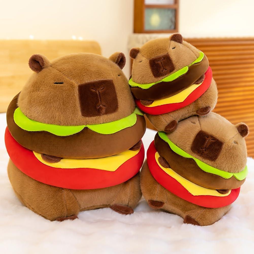 Juguete de peluche capibara Wgxzyq hamburguesa 22.86 cm