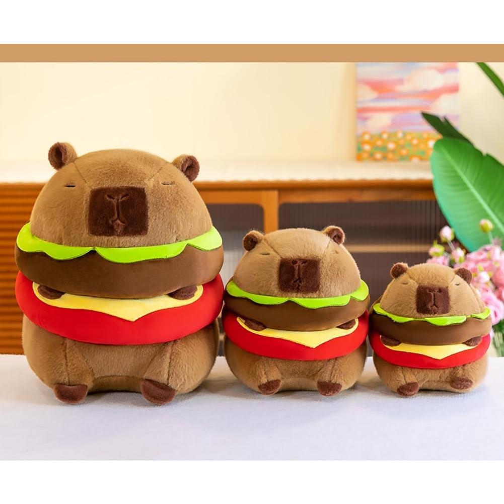 Juguete de peluche capibara Wgxzyq hamburguesa 22.86 cm