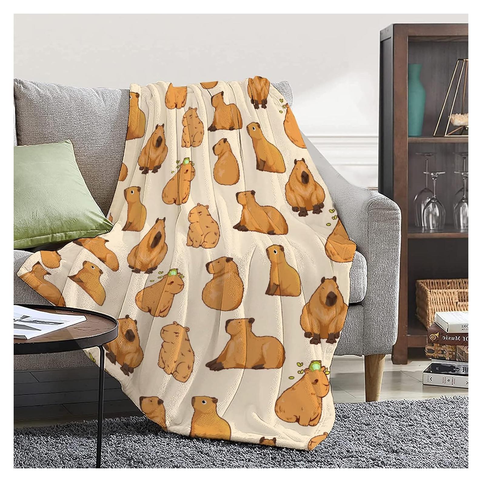 Manta de Franela Capibara Virudhaka 101.6x127 cm Suave