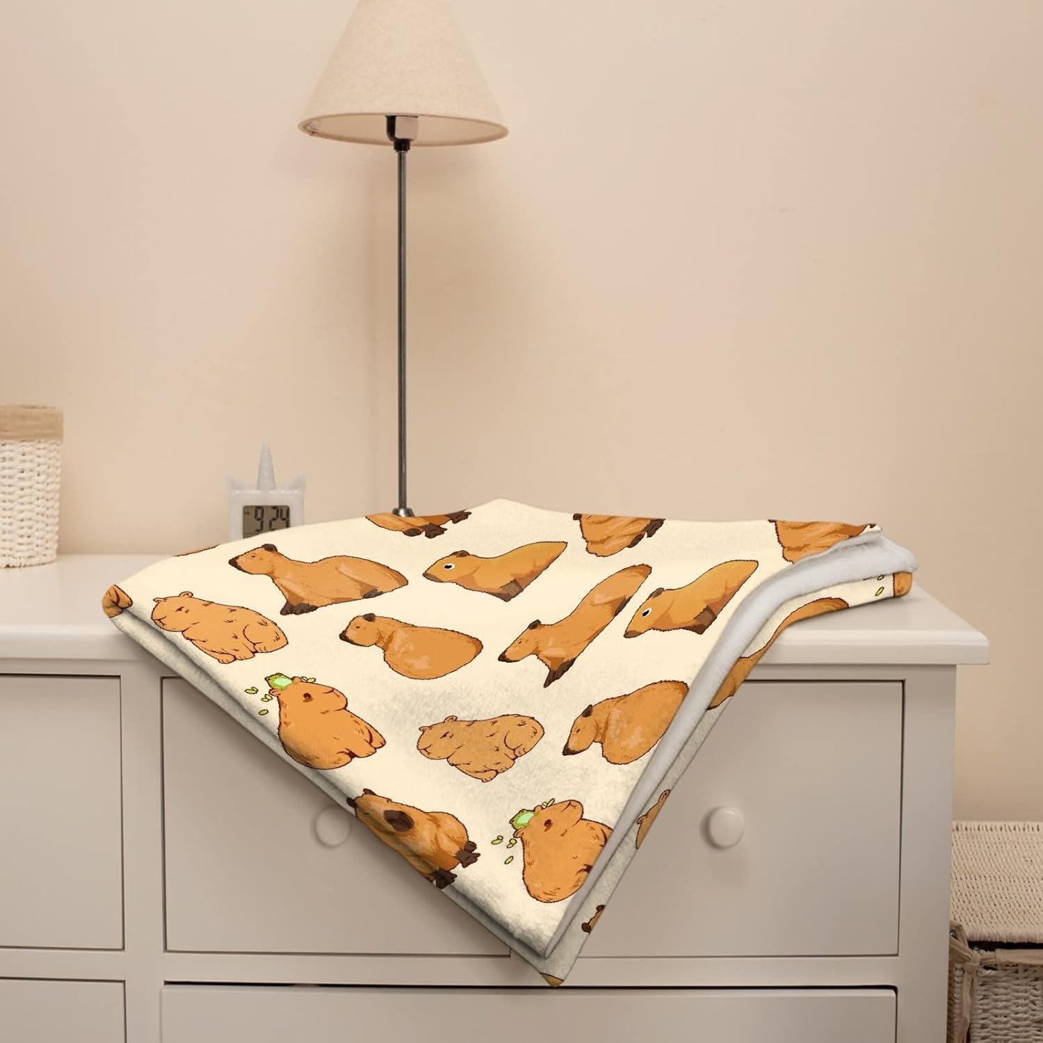 Manta de Franela Capibara Virudhaka 101.6x127 cm Suave