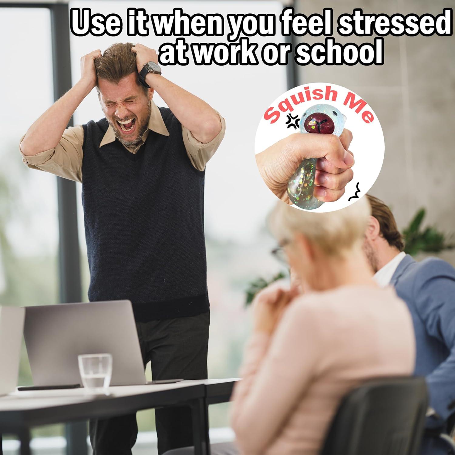 Pelota Squishy Kawaii Capybara ZTATU Antiestrés 5x5x7cm Azul