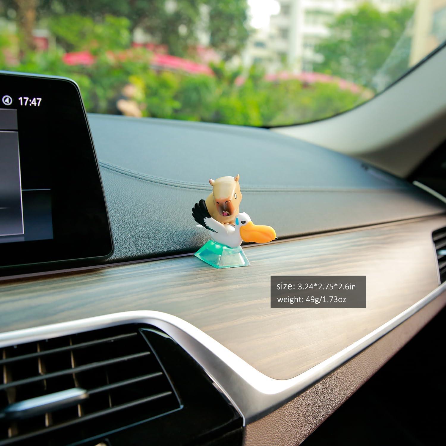 Figuras de Capibara YGMONER 7 Pcs Decoración Coche 5-8 cm