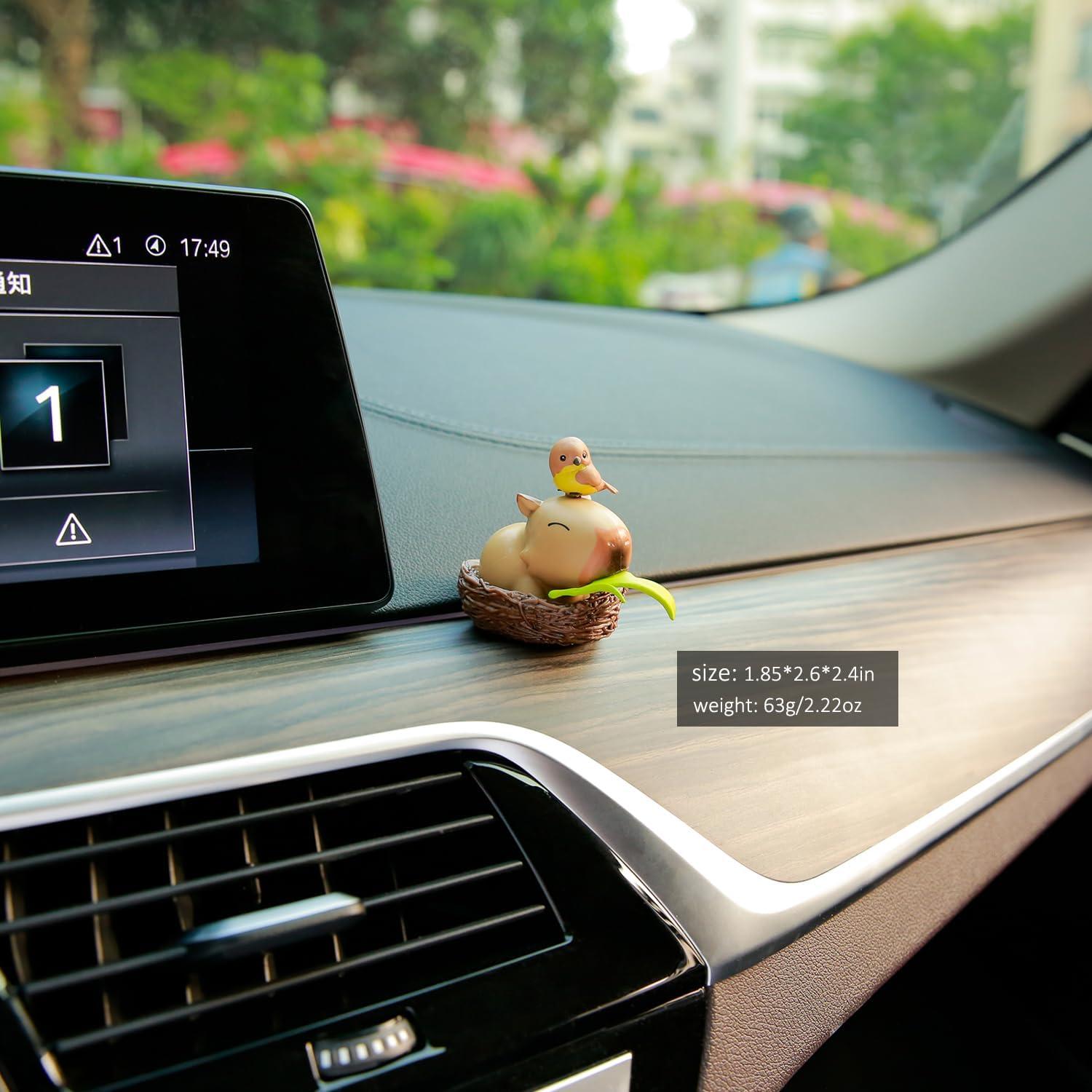 Figuras de Capibara YGMONER 7 Pcs Decoración Coche 5-8 cm