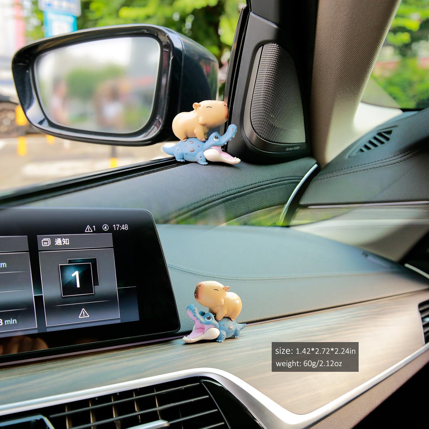 Figuras de Capibara YGMONER 7 Pcs Decoración Coche 5-8 cm