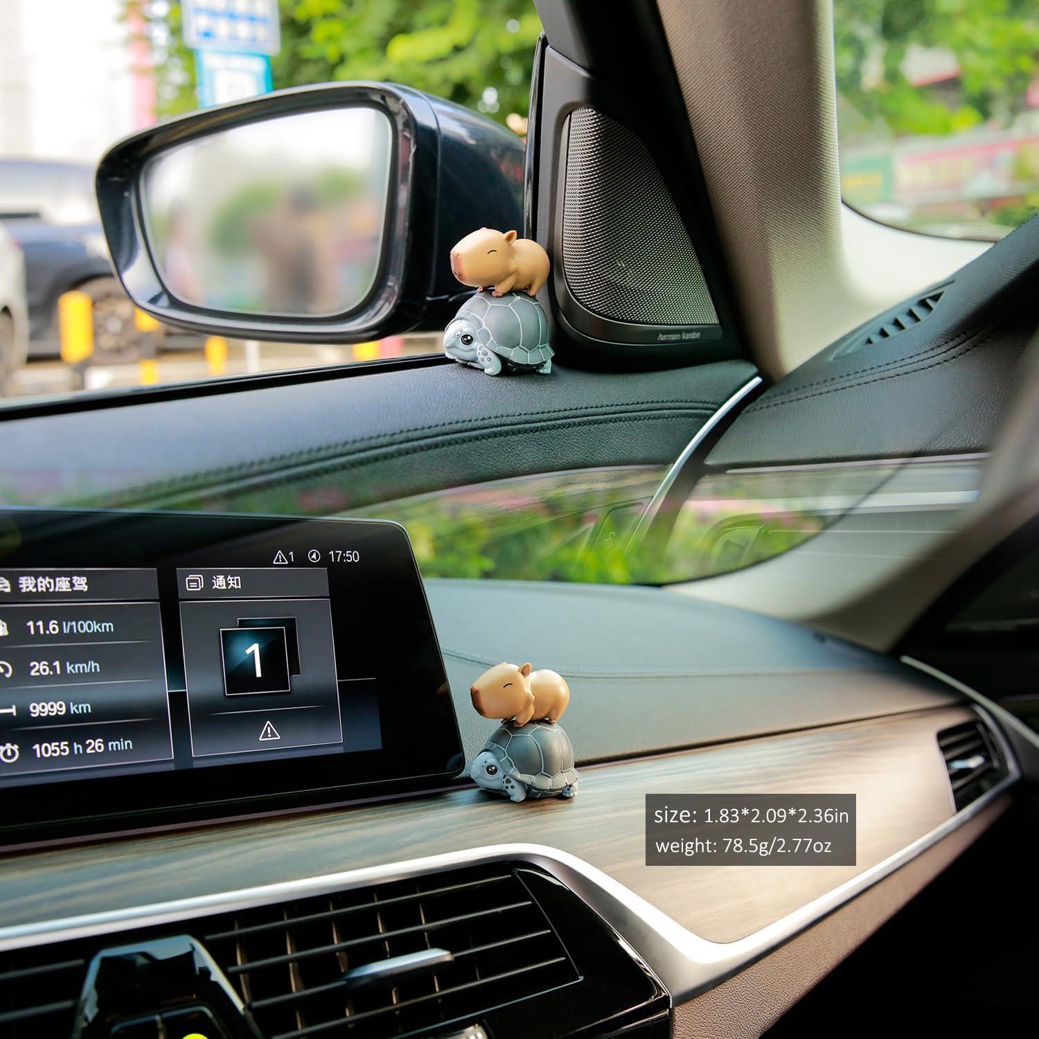 Figuras de Capibara YGMONER 7 Pcs Decoración Coche 5-8 cm