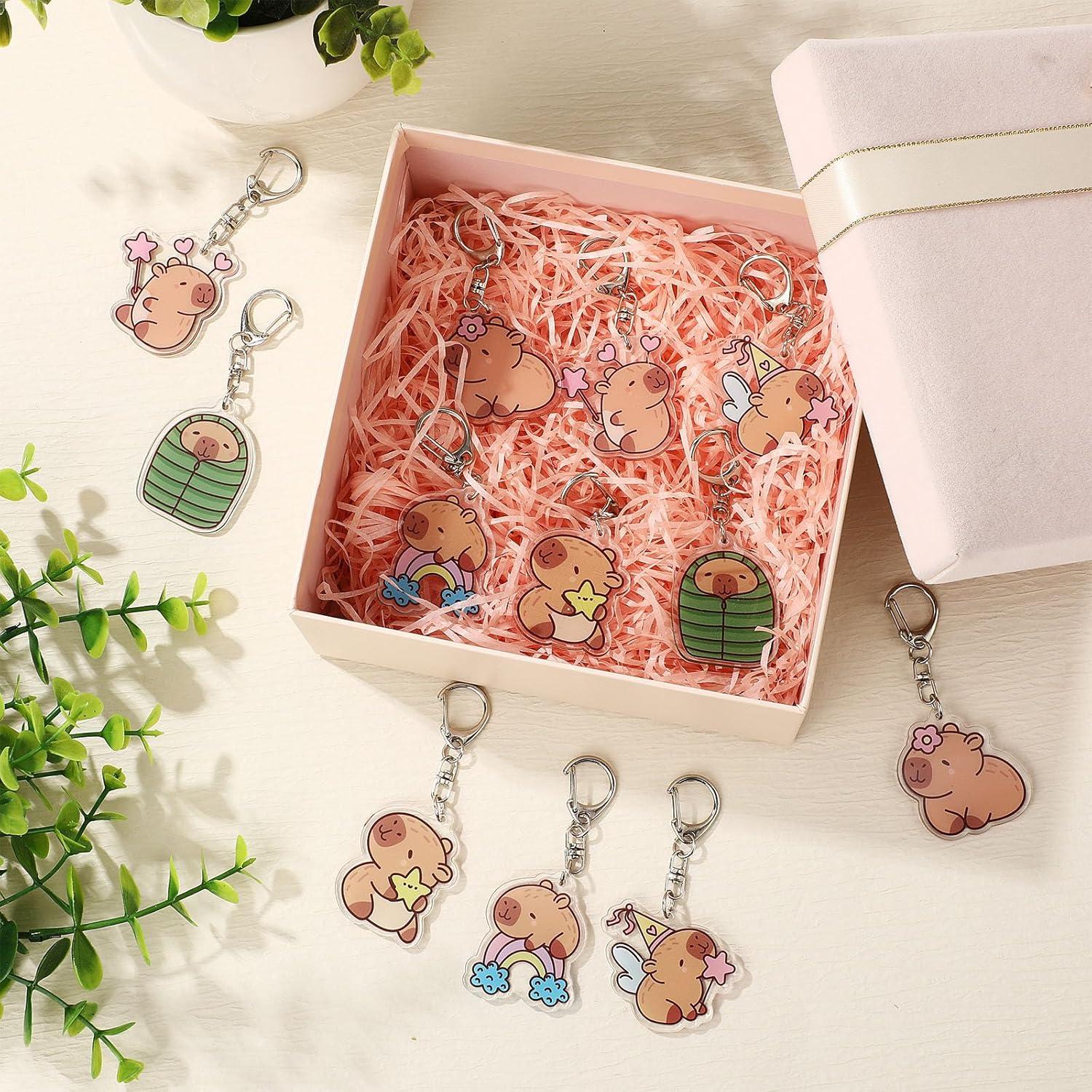 Llaveros de Capibara Quelay - 48 Pcs Acrílico para Fiesta