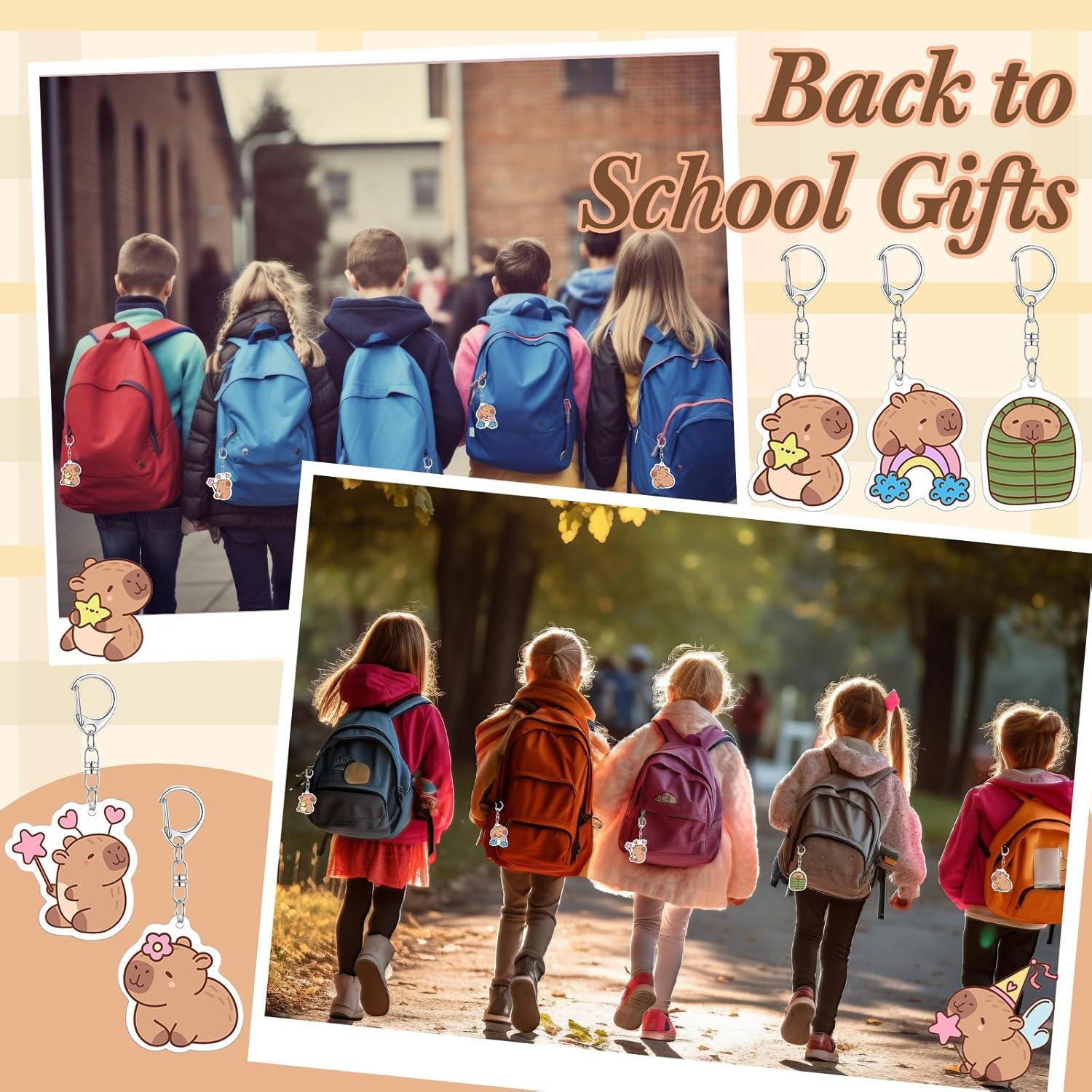 Llaveros de Capibara Quelay - 48 Pcs Acrílico para Fiesta