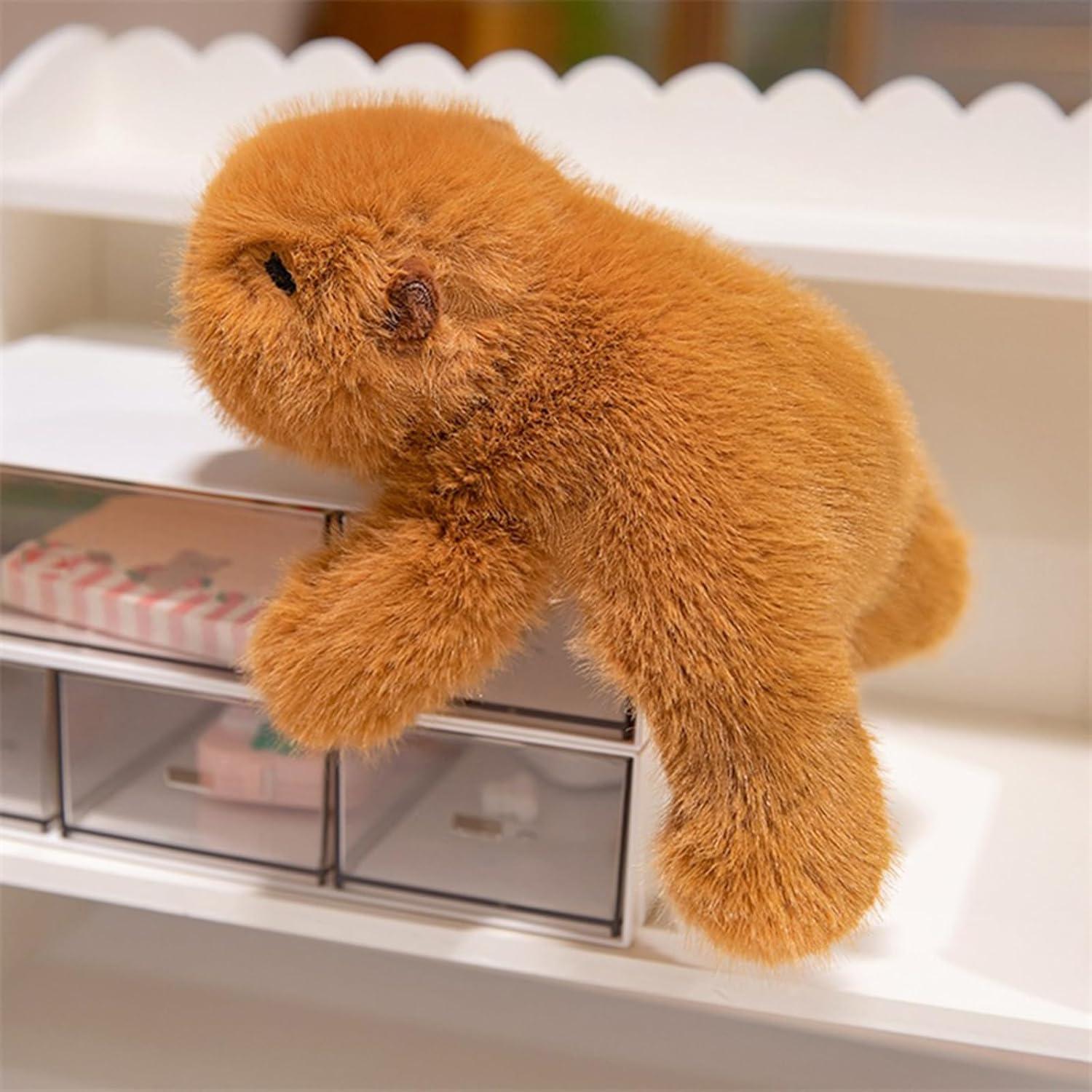 Peluche Capibara PEACH CAT 17.78 cm Suave y Abrazable