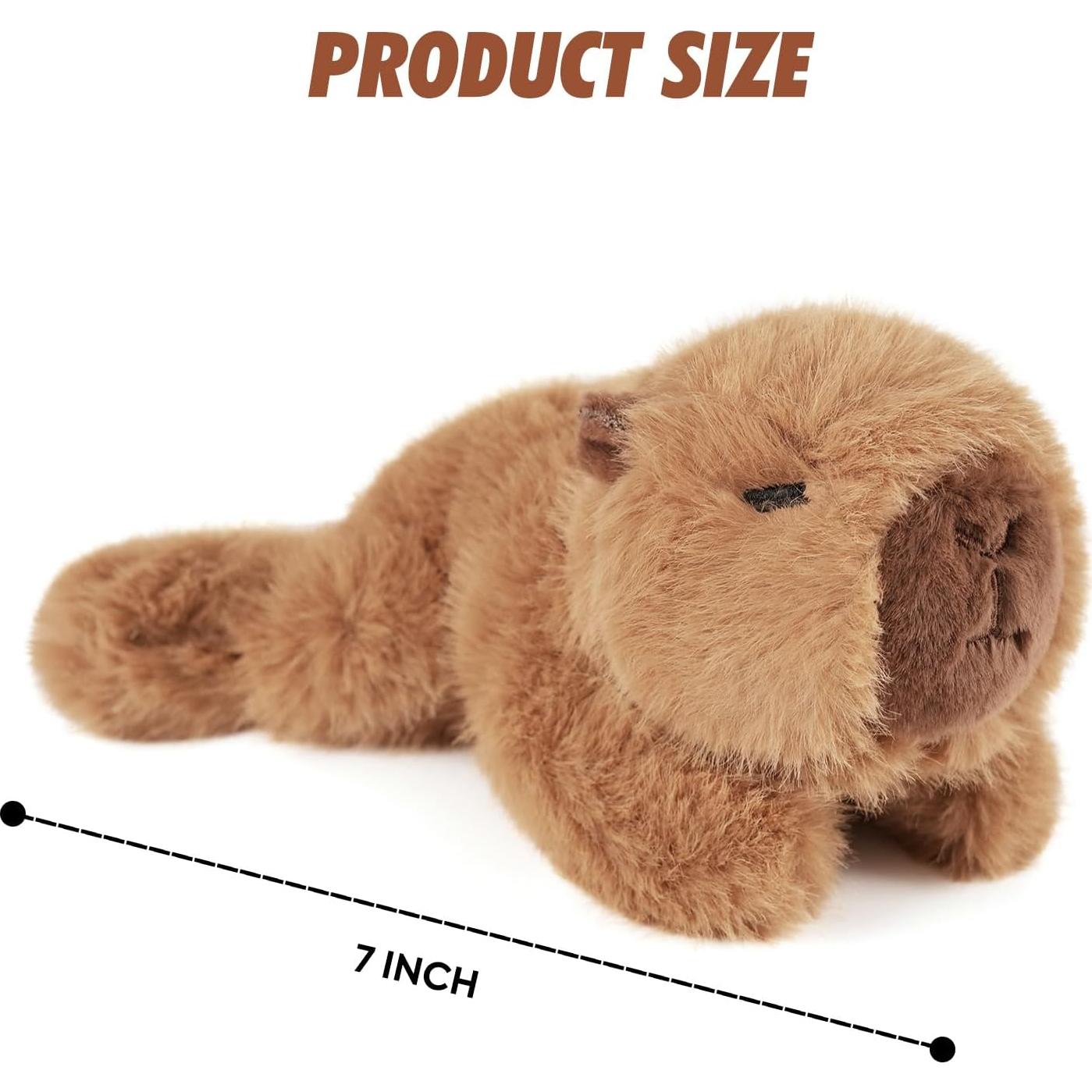 Peluche Capibara PEACH CAT 17.78 cm Suave y Abrazable