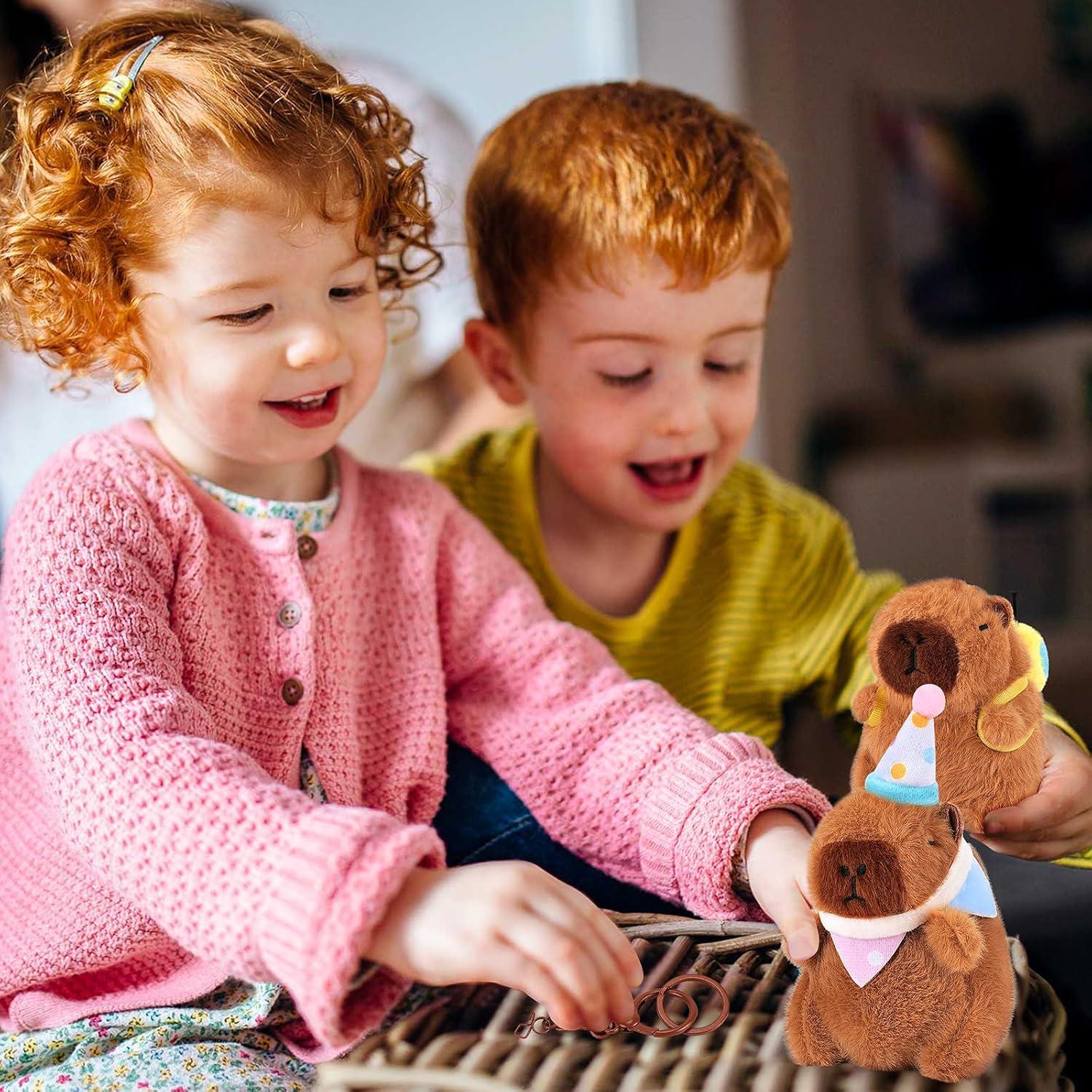 Llavero de Peluche Capibara Achwishap 2PCS Suave Kawaii