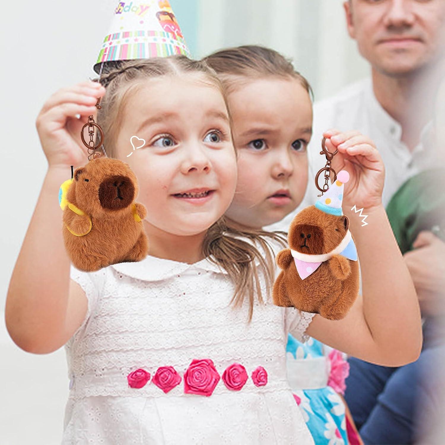 Llavero de Peluche Capibara Achwishap 2PCS Suave Kawaii