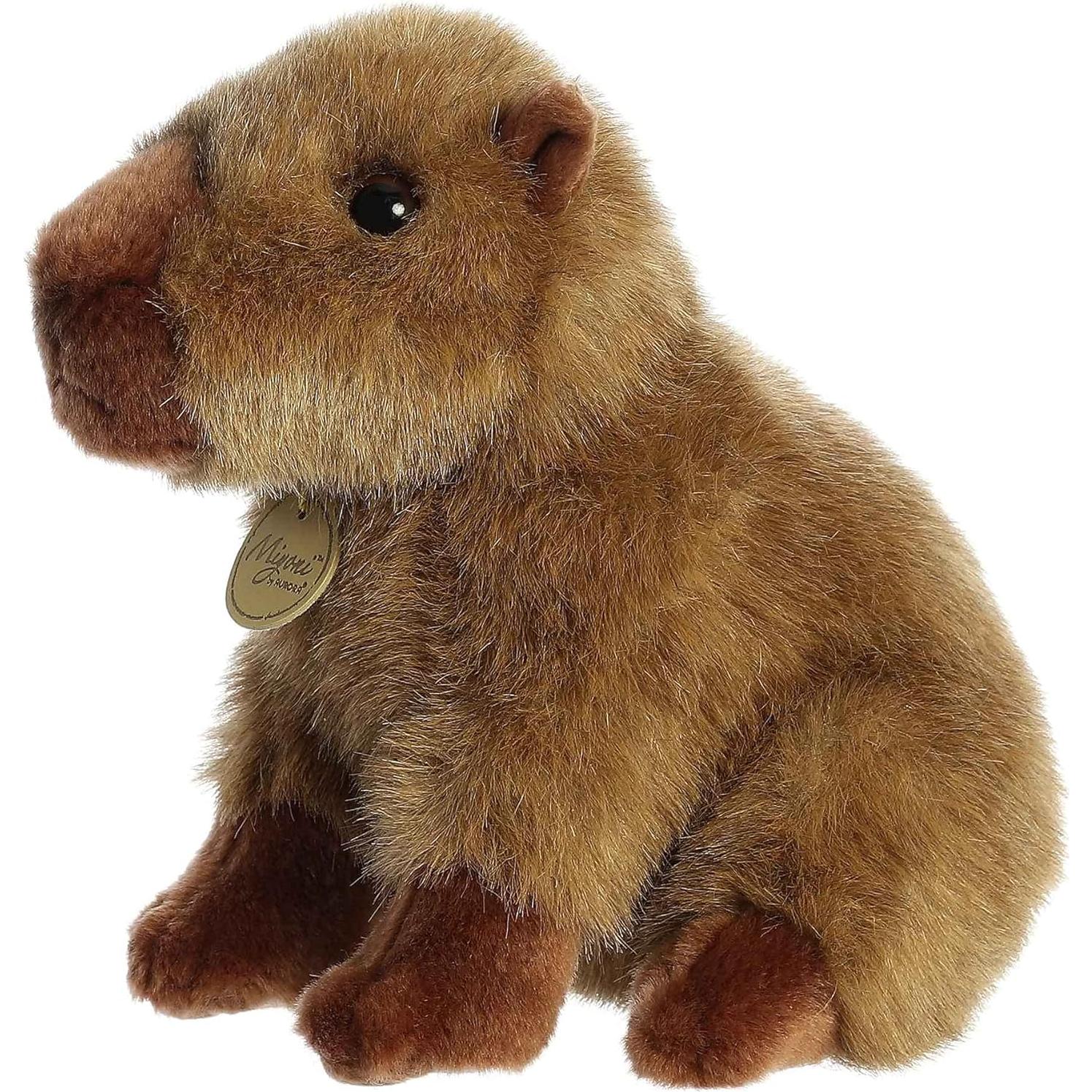 Peluche Capibara Realista Aurora Miyoni 12.7 cm Marrón