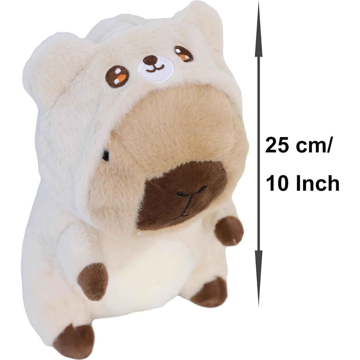 Juguete de Peluche Capibara TONGSONG 25.4 cm Oso Beige