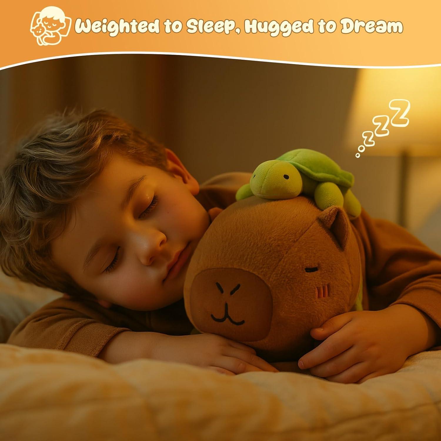 Peluche Capibara con Peso SQEQE 25 cm para Niños y Adultos