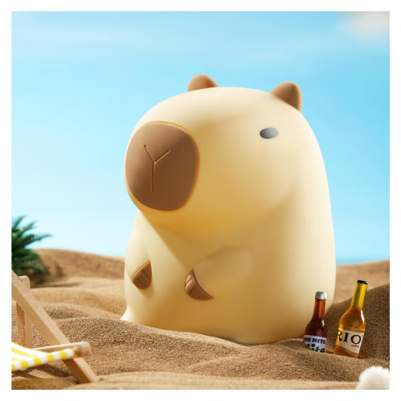 Luz Nocturna Capibara ATSUI LED Silicona Regulable 2 Niveles