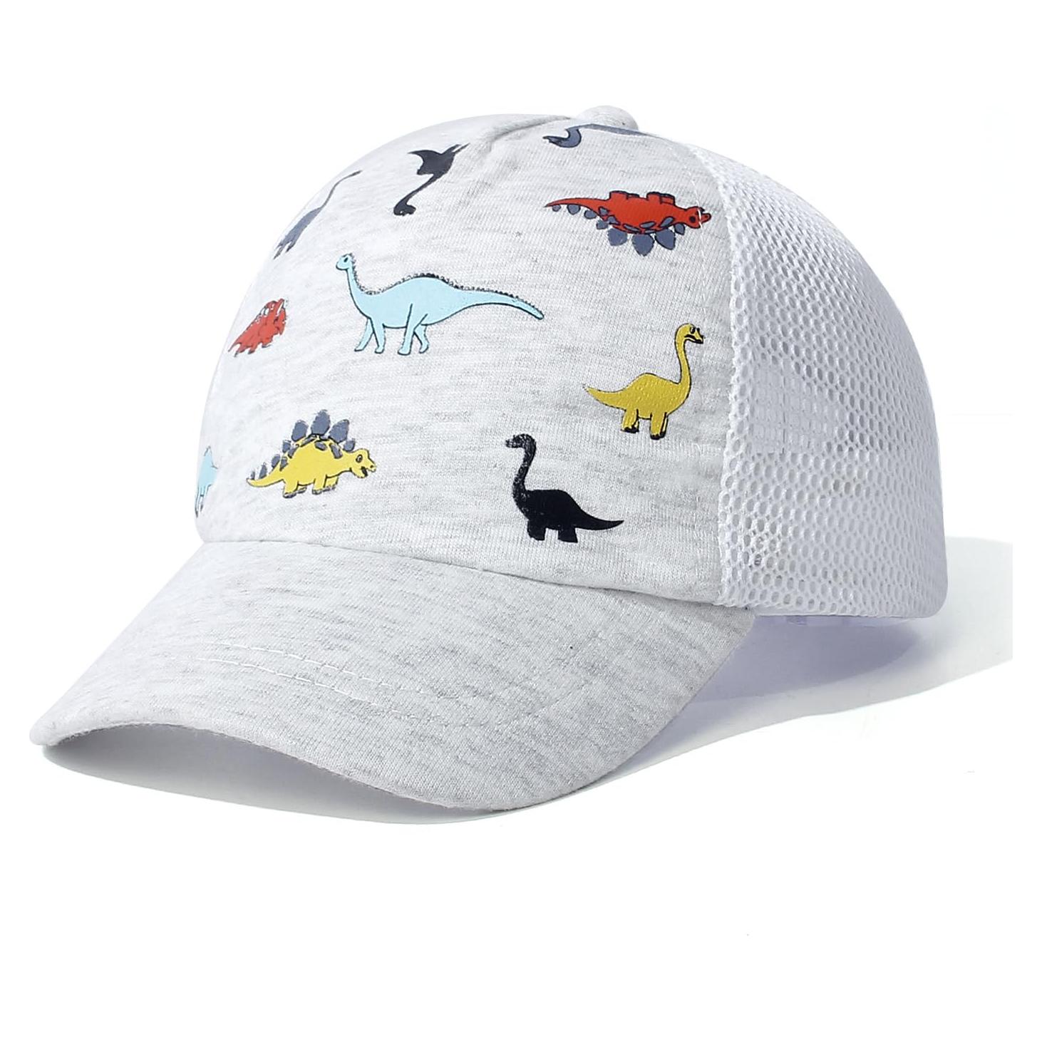 Gorra de béisbol ajustable Dino Blanco 2-5T para niños