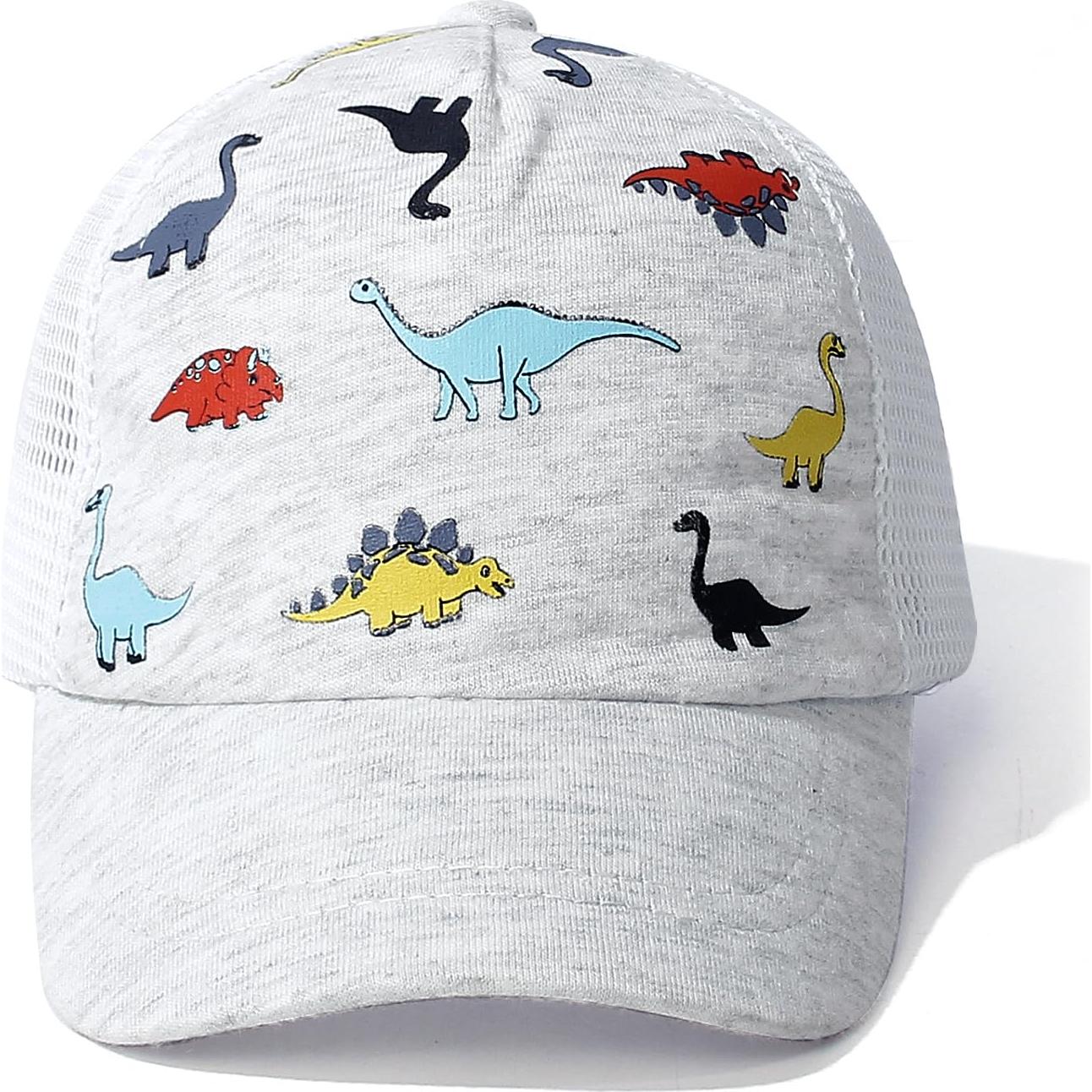 Gorra de béisbol ajustable Dino Blanco 2-5T para niños