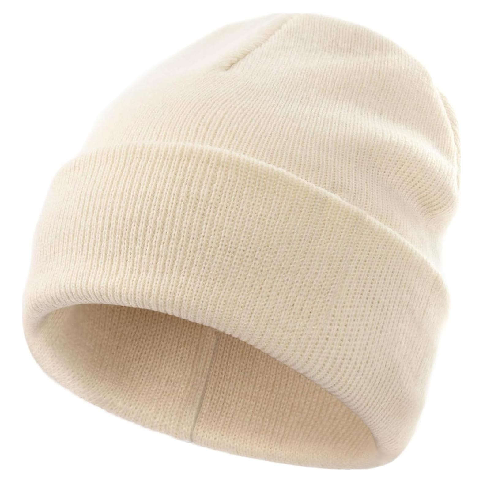 Gorro Beanie 100% Algodón para Niños 6-36 Meses Beige