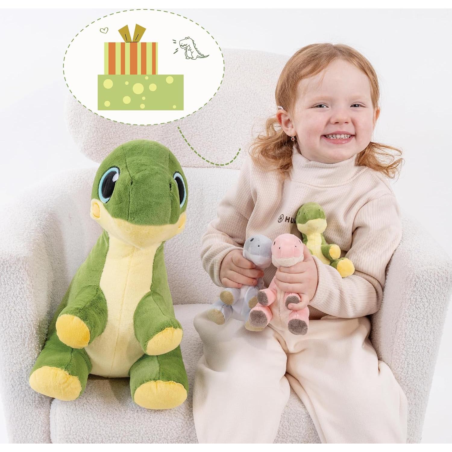Peluches Dinosaurio Mamá con 3 Bebés 50 cm Jrystar