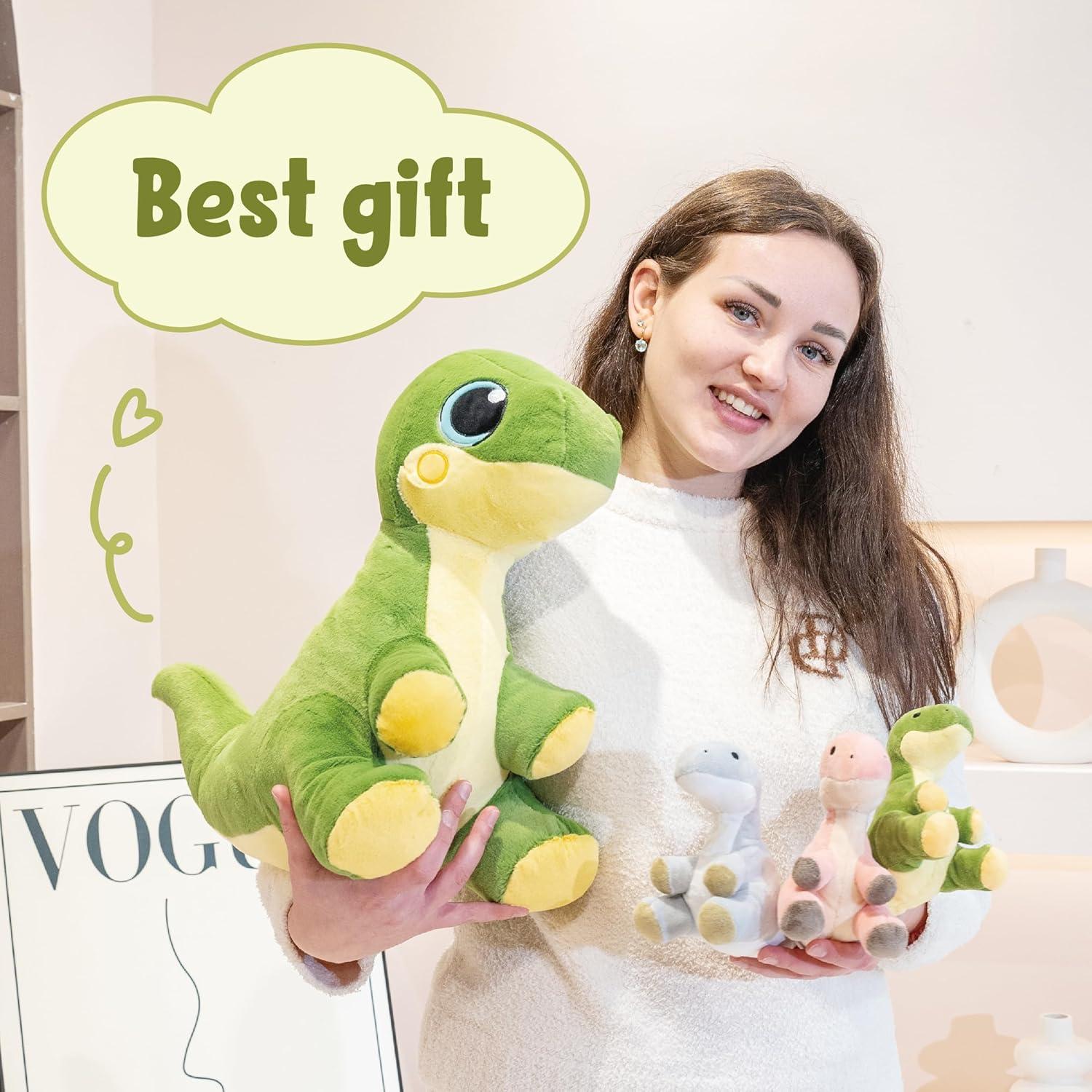 Peluches Dinosaurio Mamá con 3 Bebés 50 cm Jrystar