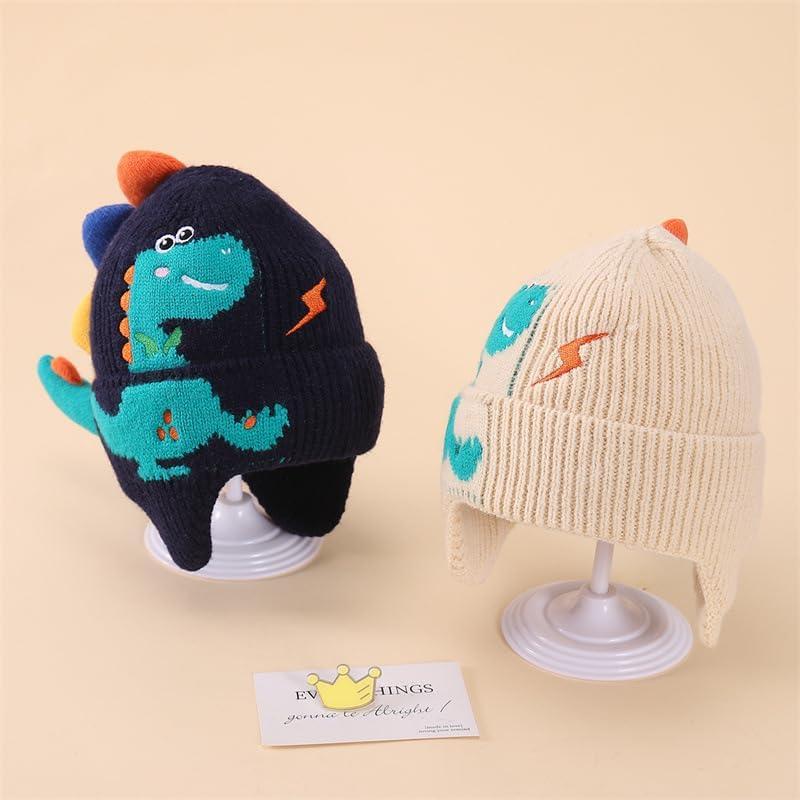Gorro de Invierno Dinosaurio para Niños 2-7 Años con Bufanda