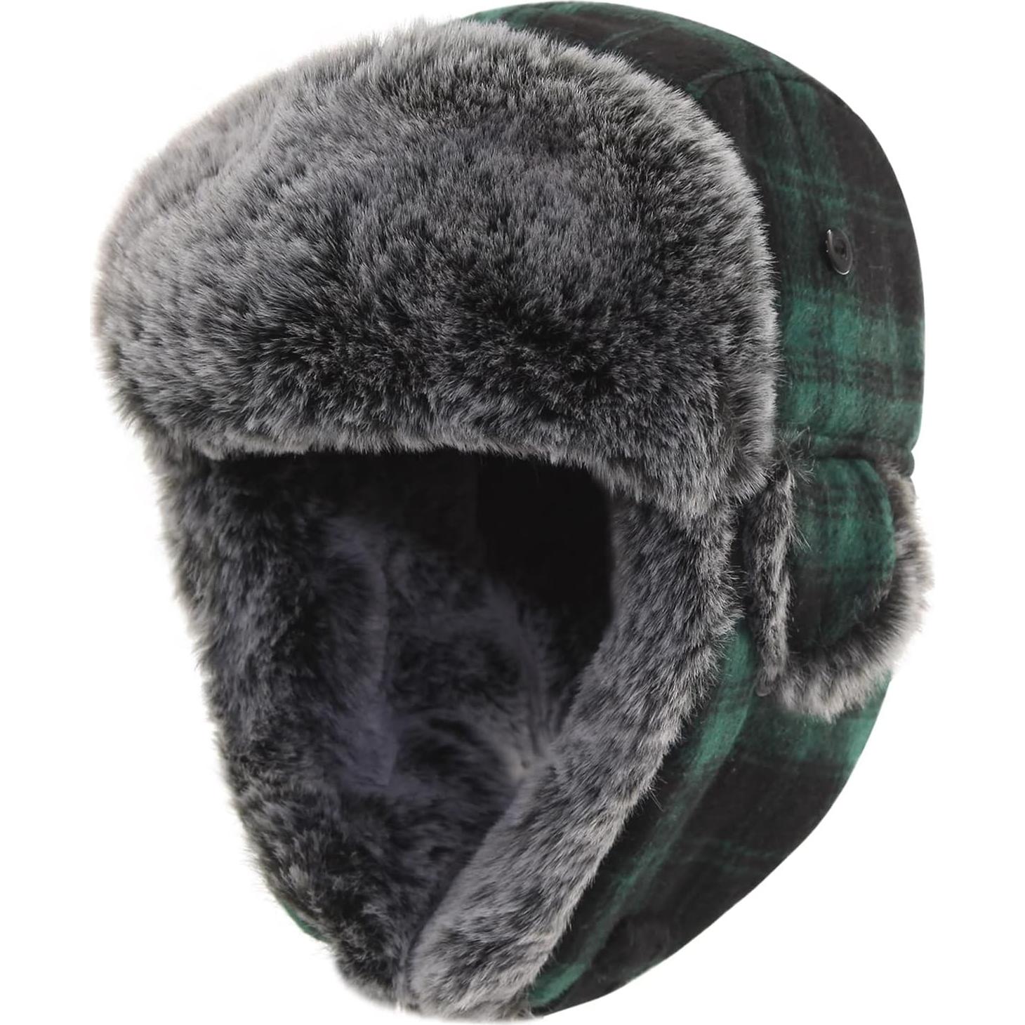 Gorro Trapper FUOITA para Niños 1-8T Ajustable Impermeable