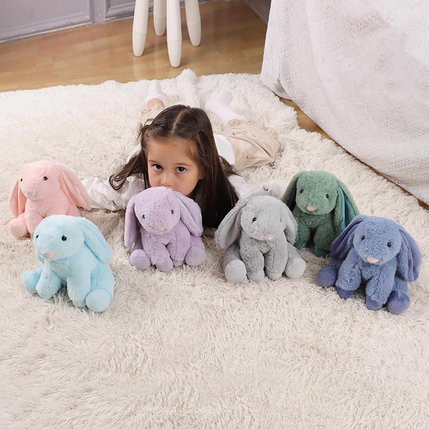 Conejo de Peluche Azul Marino Apricot Lamb 20 cm Suave